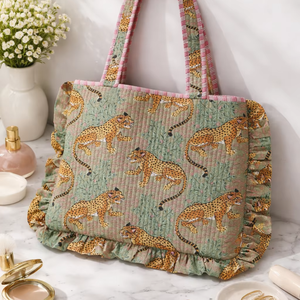 Housse pour ordinateur portable en coton matelassé vert jungle Shree Balajee Garments T-1 avec bretelles de transport, sac de protection - Product Image 1