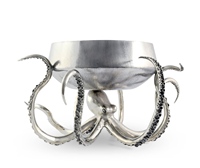 Seau à glace artisanal de luxe classique en forme de pieuvre pour eau froide, refroidisseur à vin en alliage d'aluminium, 16 pouces, pour fêtes, capacité 3L, métal personnalisé