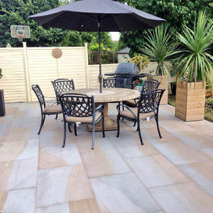 Pavés en grès bicolore à surface fendue GROCON pour patios et espaces extérieurs - Product Image 2