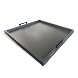 ถาดไม้มะม่วงสำหรับตกแต่งทำจากไม้วอลนัทสีเข้มถาดสำหรับเสริฟ - Product Image 3