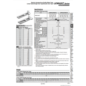 Produit Actionneur électrique pneumatique SMC LEMH32T-100-S16N1 vérins - Product Image 1