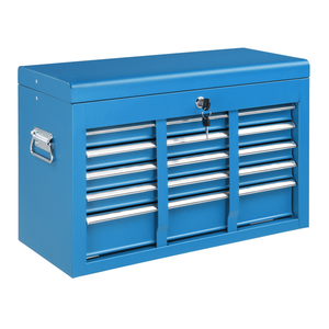 Blue 5-Drawer Lockable Steel Tool <b>Chest</b> Heavy Duty 330 Lbs Capacity <b>Storage</b> Cabinet with Lid Support and Drawer Liners - Product Image 4