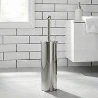 Penjualan Black Friday OEM EBay Grosir Taiwan Produsen Furnitur Penyimpanan Rumah Modern Tempat Sikat Toilet Stainless Steel