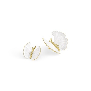 Butterfly Ginkgo Gold Decorative <b>Objects</b> Sculpture Eye Catching Look Flowers And Leaves Designer High Standard Quality - Product Image 2