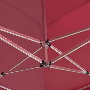 Carpa para Bodas y Fiestas en Color Rojo Vino, Aleación de Aluminio con Tela Oxford y Revestimiento de PVC, Producto de Calidad - Product Image 5