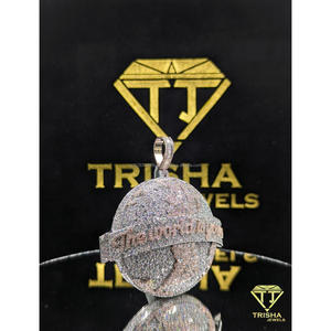 Custom Bling Pendant Moissanite in 925 Sterling Silver GIA Certified Hip Hop Luxury Iced Out Style Gift Jewelry by Trisha Jewels - Product Image 2