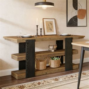 <b>Console</b> <b>Table</b> with <b>Storage</b> Space for Entrance Foyer or Sofa Multifunctional TV Stand or <b>Table</b> - Product Image 3