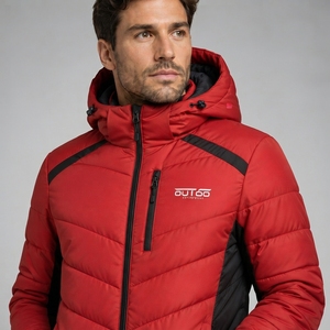 Men Puffer Jacket Custom Quilted Winter <b>Coat</b> Men Puffer Jacket Featuring Durable Polyester Fabric Soft <b>Padding</b> And Modern Cold - Product Image 5