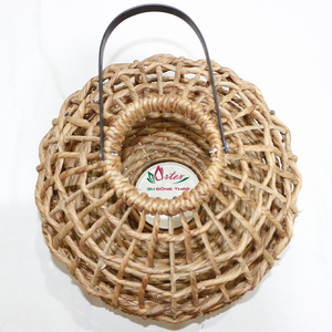 Portavelas Decorativo Colgante Hecho a Mano con Jacinto de Agua - Product Image 3