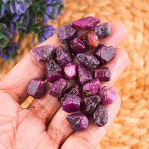 Raw Ruby Natural Untreated July Birthstone Gemstone Rough Crystal For Jewelry Making Loose Stone High Quality - Product Image 4