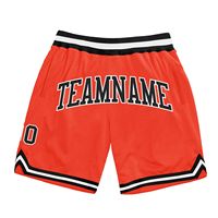 Shorts de basketball décontractés personnalisés et authentiques, imprimés par transfert thermique, respirants, en Spandex/Polyester, unisexe, taille élastique, broderie
