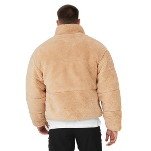 Wholesale Custom Heavy Winter <b>Men</b> Jacket Fashion Polyester Lining Sustainable <b>Fleece</b> <b>Sherpa</b> Jacket For <b>Men</b> Hole Sale Price - Product Image 6