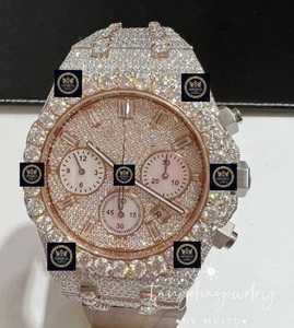 New Imperial Jewels Luxury Mechanical Automatic Stainless Steel Moissanite Fully <b>Iced</b> 42mm Glass Dial Pointer GPS 10 Bar <b>Watch</b> - Product Image 1