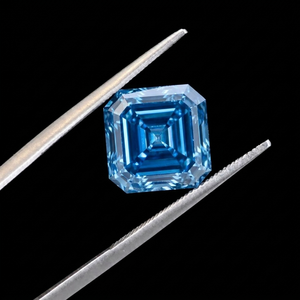 Diamante Cultivado en Laboratorio Asscher de 4.5CT, Azul Fantasía, SI1, Certificado IGI, CVD 3EX, Proveedor de Diamantes para Compradores Internacionales al por Mayor - Product Image 2