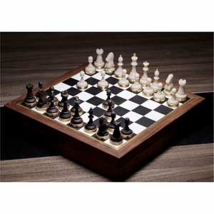 Premium Handcrafted Wood <b>Chess</b> <b>Set</b> Vintage Metal Base Chessboard Game Professional Staunton Luxury <b>Chess</b> <b>Set</b> For Gift Box <b>Chess</b> - Product Image 1