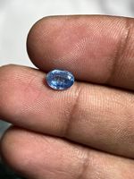 Kyanite de couleur bleue naturelle, pierre précieuse ovale facettée d'Afrique pour la fabrication de bijoux