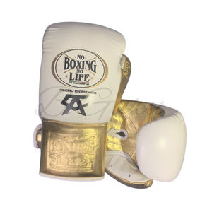 Guantes de Boxeo Blancos y Dorados de Primera Calidad, Equipo de Entrenamiento y Combate Duradero - Product Image 6
