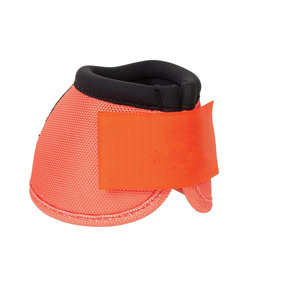 Botas de Montar a Caballo Personalizadas de Neopreno y PVC con Malla Transpirable, Logotipo Personalizado, Color Naranja Sólido, Protector de Tobillo con Cierre de Gancho y Bucle - Product Image 2