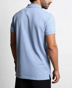 Polo Personalizado con Logotipo, Polo Azul Claro para Hombre, Polo Clásico con Cuello, Camiseta Polo de Tela Suave y Cómoda, Polo de Punto Hecho en Pakistán - Product Image 2