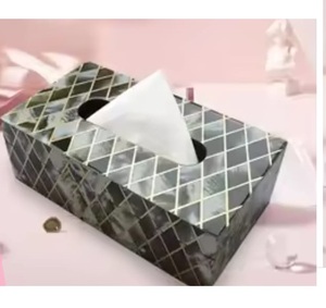 Porta Servilletas de Papel Decorativo para Mesa, Diseño Artesanal, Acabado Esmaltado - Product Image 2