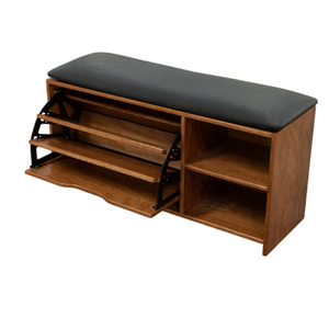 Mueble Zapatero Moderno e Informal con Madera Contrachapada de Pino Americano, Duradero y Seguro, Bordes Lisos, para Sala de Estar, Dormitorio, Oficina en Casa - Product Image 1