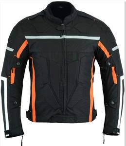 Veste de moto en Cordura imperméable et coupe-vent, taille plus, personnalisable, pour le sport - Product Image 1
