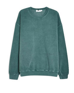 360gsm Luxury <b>Crewneck</b> Fleece <b>Sweatshirt</b> <b>Men</b> Custom Acid Wash Vintage Cotton Thick Crew Neck <b>Sweatshirts</b> With Kangaroo Pockets - Product Image 3