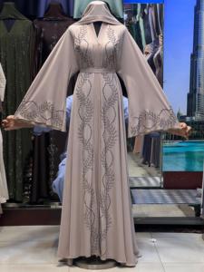 2026 New Dubai Style Vintage Abaya Traditional Islamic Women's Saudi Arabian Lightweight Maxi Length Ramadan Polyester Muslim - Product Image 6