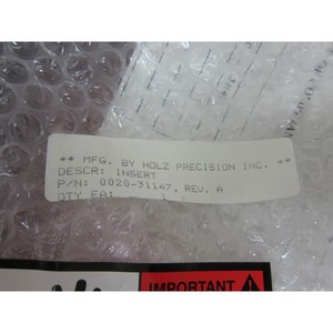 AMAT 0020-31147 แท่งแทรก, ฐาน, อะลูมิเนียม, 150/200 มม. - อุปกรณ์และชิ้นส่วนเซมิคอนดักเตอร์ระดับโลกที่เชื่อถือได้ - Product Image 6