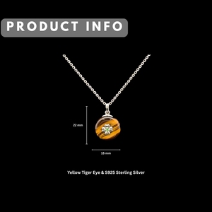 จี้เงินแท้ 925 รูปใบโคลเวอร์สี่แฉก |   ไทเกอร์อายธรรมชาติและทซาโวไรต์ |   เครื่องประดับสั่งทำพิเศษแบบ OEM |   ขั้นต่ำ 5 ชิ้น - Product Image 3