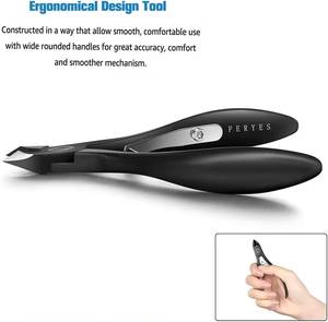 Coupe-ongles professionnel en acier inoxydable, lame plate droite, pointe acérée, pour usage adulte, style simple - Product Image 3