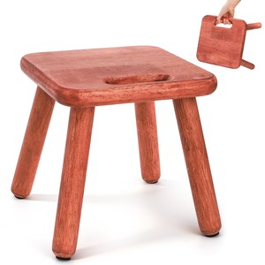 เก้าอี้ไม้วอลนัทพับได้พร้อมที่จับหนัง - งานฝีมือขายส่ง - Product Image 1