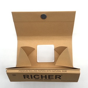 Papier à rouler personnalisé de qualité supérieure 3 en 1 avec plateau, format King Size Slim, papier naturel, conception OEM, papier à combustion lente, fabricant certifié - Product Image 5