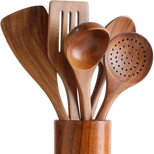 High Quality Natural Wood Color Acacia Wooden Wedding Spoon Food Grade Safe Modern Luxury Custom Logo Carton Box for - Product Image 1