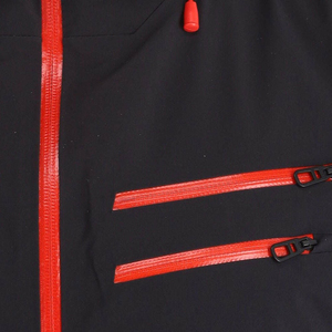 Ensemble veste et pantalon de ski unisexe rouge et noir à capuche, imperméable, isolé synthétiquement, 1900g, vêtements de neige d'extérieur pour adultes, hiver - Product Image 5