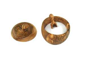 Natural <b>Bamboo</b> Wooden Jar 250ml Reusable Kitchen Storage <b>Container</b> with Wooden Lid Luxury Design for Spice AZ ENTERPRISES - Product Image 2