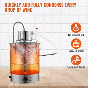 Kit Distillatore Domestico da 50L (15 Galloni) con Tubo in Acciaio Inossidabile e Pompa per la Produzione di Alcolici e Liquori - Product Image 3