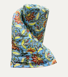 Block Print Reversible Bohemian Printed <b>Quilt</b> with Floral Pattern With Multi Colors Home Use All Season Cotton Fill - Product Image 3