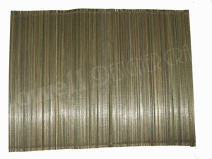 Premium Retro Rectangle Bamboo Handmade Handwoven Textured Orange Reusable <b>Table</b> <b>Mat</b> - Product Image 4