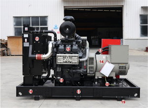 Générateur diesel silencieux refroidi par eau MECCA POWER MC 220KW/275KVA triphasé 60Hz, démarrage automatique/à distance, ATS, mobile, châssis ouvert, 1800 tr/min - Product Image 3