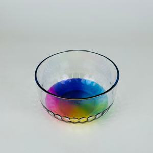 Bol de service en plastique incassable Rainbow Bottom pour collations, salades, fruits - Product Image 4