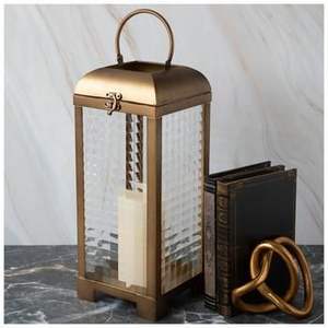 Elegante Linterna de Latón con Acabado Antiguo para Decoración de Hogar de Lujo, Iluminación de Mesa, Suelo y Eventos de Boda - Product Image 6