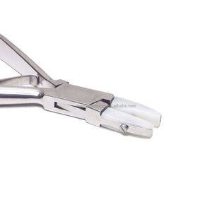 Alicates de punta plana de acero inoxidable con mandíbula ancha de nailon de alta calidad, ligeros, para trabajos precisos, herramienta para hacer joyas, 5 pulgadas / Personalizado - Product Image 2