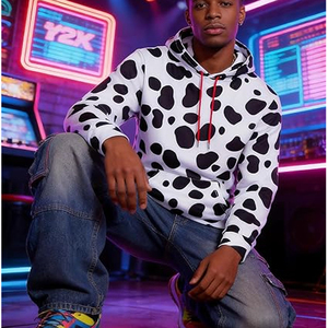 Sudadera con Capucha con Estampado de Leopardo para Hombre y Mujer, Sudadera de Algodón y Felpa, Sudadera con Logo Personalizado, Proveedor OEM al por Mayor - Product Image 4