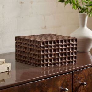 Premium Handcrafted Wooden Rectangle <b>Storage</b> <b>Box</b> with Lid Classic Design 1 Layer Dishwasher Safe Steamable 1-3L Capacity - Product Image 4