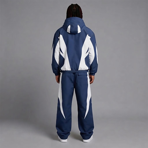 Custom Made Waterproof Jacket Nylon Windbreaker Full Zip Hooded Color Block Reflective <b>Men</b> <b>2</b> <b>Piece</b> <b>Set</b> <b>Mens</b> Tracksuit 2027 - Product Image 6