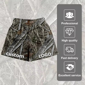 Pantalones Cortos Deportivos de Malla con Estampado de Camuflaje Personalizados para Hombre, Transpirables, de Secado Rápido, para Gimnasio, Entrenamiento y Deportes - Product Image 2