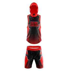 Tenue de sport 7 sur 7 personnalisée tendance en polyester léger, respirant, anti-UV, antibactérien, avec taille élastique - Product Image 1