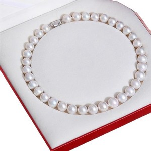 สร้อยคอมุกน้ำจืดเอดิสัน 11-13 มม. มุกแท้ทรงกลมใหญ่สีขาว ของขวัญสุดพิเศษ - Product Image 5