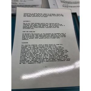 Oblea VLSI STANDARD FTS-5-1250, CALIBRACIÓN 1250A - Equipo y piezas de semiconductores de confianza de la marca Global Legacy - Product Image 4